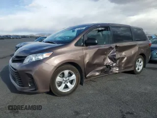 2019 Toyota Sienna L with VIN 5TDZZ3DC4KS976558, listed as a Copart auction lot 47475805 with 55,488 mi miles and Non Repairable. Bid and sale history available at carsss.com. Image 1.