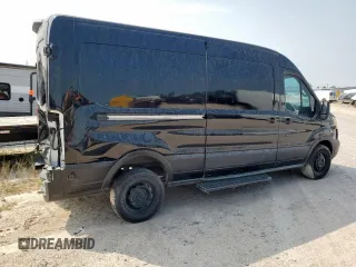 2019 Ford Transit with VIN 1FTYR2CM1KKA09221, listed as a Copart auction lot 56328235 with 223,051 mi miles and Salvage title. Bid and sale history available at DreamBid. Image 3.