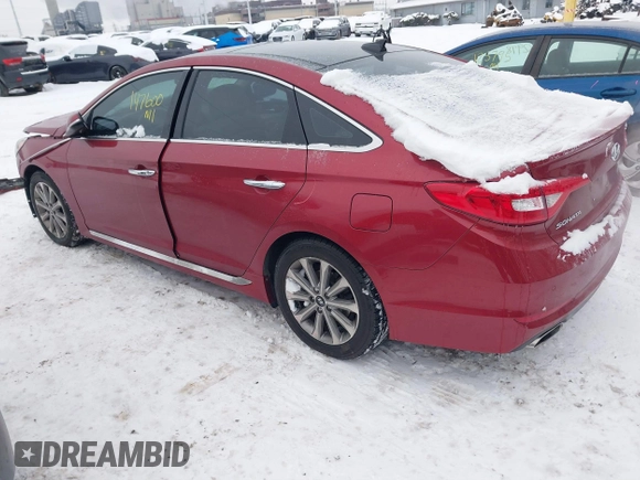 2016 Hyundai Sonata Sport with VIN 5NPE34AF2GH434361, listed as a IAAI auction lot 41223412 with 147,600 mi miles and . Bid and sale history available at DreamBid. Image 3.