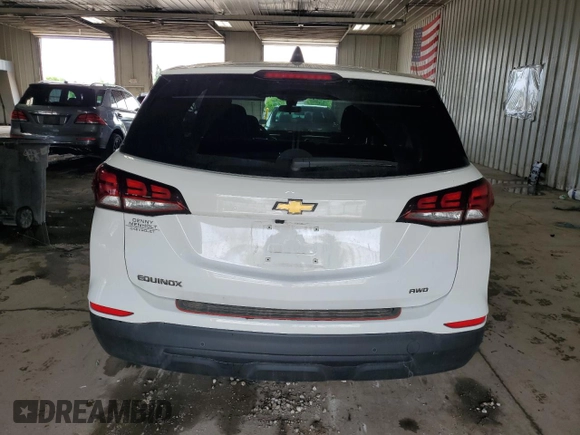 2024 Chevrolet Equinox LS with VIN 3GNAXSEG5RL255543, listed as a Copart auction lot 59809895 with 13,377 mi miles and Salvage title. Bid and sale history available at DreamBid. Image 6.