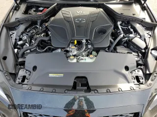 2024 Infiniti Q50 Red Sport 400 with VIN JN1FV7DRXRM680351, listed as a Copart auction lot 72008234 with 462 mi miles and Salvage title. Bid and sale history available at DreamBid. Image 11.