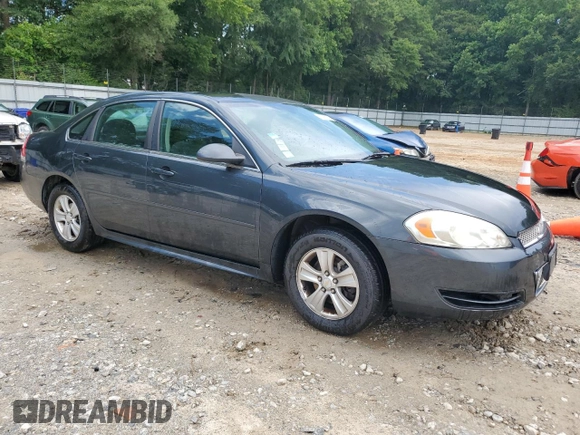 2014 Chevrolet Impala LS with VIN 2G1WA5E33E1127966, listed as a Copart auction lot 61458245 with 166,744 mi miles and Salvage title. Bid and sale history available at DreamBid. Image 4.