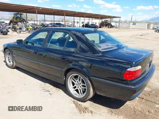 2001 BMW 7 Series 740iA with VIN WBAGG83411DN88764, listed as a IAAI auction lot 41791681 with 187,640 mi miles. Bid and sale history available at carsss.com. Image 3.