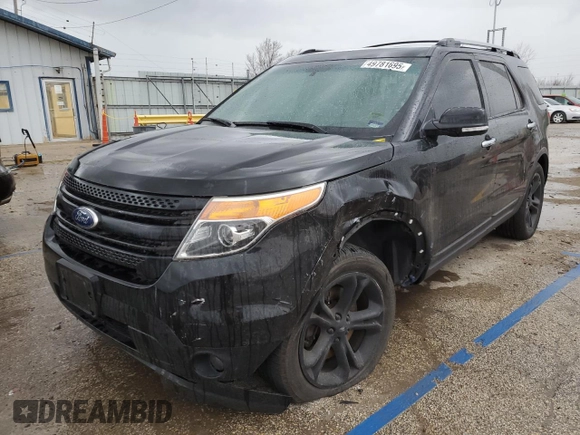 2015 Ford Explorer Limited with VIN 1FM5K8F88FGA70076, listed as a Copart auction lot 49781695 with 158,196 mi miles and Salvage Title. Bid and sale history available at DreamBid. Image 1.