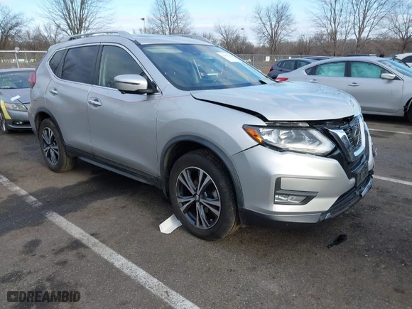 2019 Nissan Rogue SV with VIN JN8AT2MV1KW379852, listed as a IAAI auction lot 41497346 with 52690 miles. Bid and sale history available at carsss.com. Image 1.