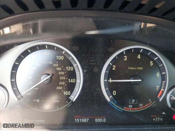 2013 BMW 7 Series 750Li xDrive with VIN WBAYF8C57DD141067, listed as a Copart auction lot 62604834 with 151,987 mi miles and Clean Title. Bid and sale history available at carsss.com. Image 9.