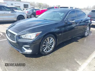 2018 Infiniti Q50 3.0t LUXE with VIN JN1EV7AP2JM351176, listed as a IAAI auction lot 41837214 with 125,535 mi miles. Bid and sale history available at carsss.com. Image 17.