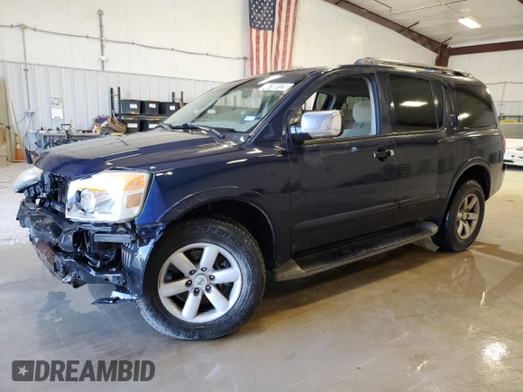 2010 Nissan Armada Titanium z VIN 5N1BA0ND1AN605968, wystawiony jako Copart lot #46100125 z przebiegiem Nie podano mil oraz Czysty tytuł • Clean title. Historia ofert i sprzedaży dostępna na DreamBid. Obrazek 1.