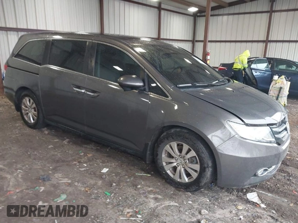 2014 Honda Odyssey EX-L with VIN 5FNRL5H6XEB060090, listed as a IAAI auction lot 41625571 with 112,762 mi miles and . Bid and sale history available at carsss.com. Image 1.
