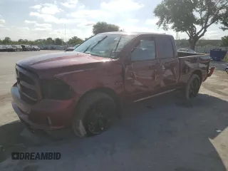 2018 Ram 1500 Express with VIN 1C6RR6FT2JS156877, listed as a Copart auction lot 54757205 with 89,329 mi miles and Salvage title. Bid and sale history available at DreamBid. Image 1.