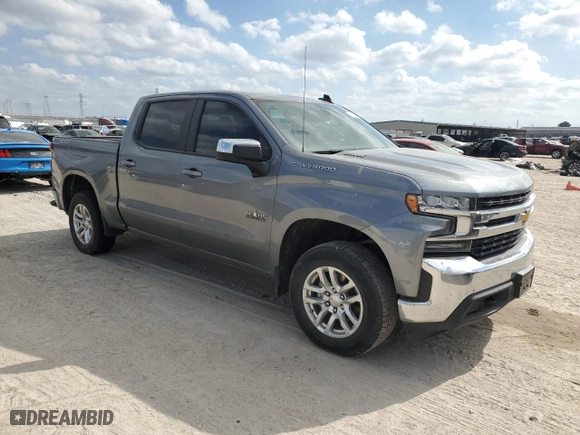 2020 Chevrolet Silverado 1500 LT with VIN 3GCUYDET8LG435207, listed as a Copart auction lot 43178525 with 57,361 mi miles and Clean Title. Bid and sale history available at carsss.com. Image 4.