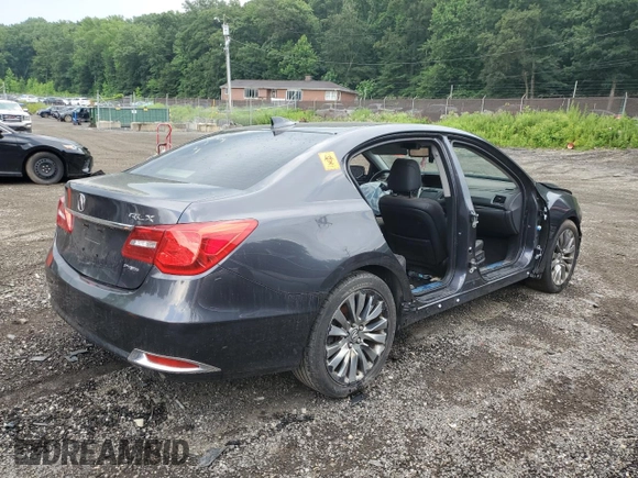 2016 Acura RLX Technology with VIN JH4KC1F50GC001441, listed as a Copart auction lot 62660765 with Not provided miles and Salvage title. Bid and sale history available at DreamBid. Image 3.