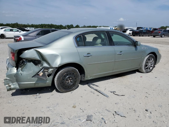 2007 Buick Lucerne V6 CXL with VIN 1G4HD57257U153516, listed as a Copart auction lot 53911495 with 76,526 mi miles and Salvage Title. Bid and sale history available at carsss.com. Image 3.
