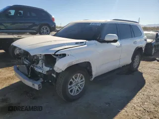 2023 Toyota Sequoia SR5 with VIN 7SVAAABA1PX004224, listed as a Copart auction lot 85782574 with 55,131 mi miles and Salvage Title. Bid and sale history available at carsss.com. Image 1.