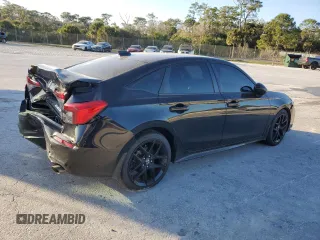 2023 Honda Civic Sedan Sport with VIN 2HGFE2F56PH515599, listed as a Copart auction lot 86490774 with 43,935 mi miles and Salvage Title. Bid and sale history available at carsss.com. Image 3.