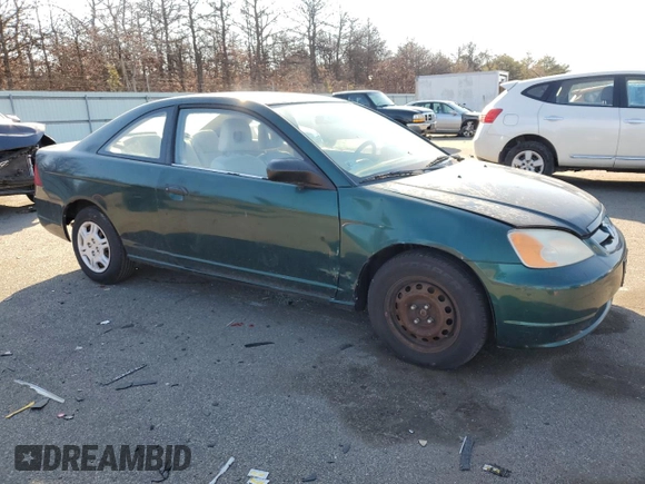 2002 Honda Civic DX with VIN 1HGEM222X2L072623, listed as a Copart auction lot 45855475 with 109,354 mi miles and Clean Title. Bid and sale history available at DreamBid. Image 4.