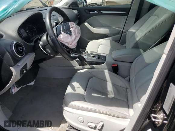 2015 Audi A3 Premium with VIN WAUBFGFF9F1086999, listed as a Copart auction lot 58563315 with 128,898 mi miles and Salvage title. Bid and sale history available at DreamBid. Image 7.