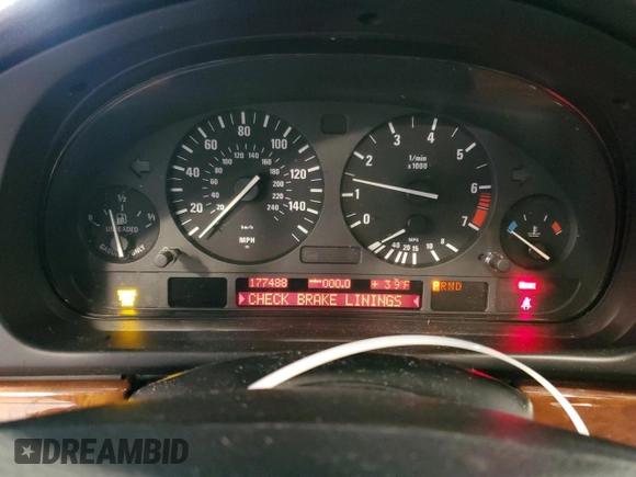 2003 BMW 5 Series 530iA with VIN WBADT63433CK32991, listed as a Copart auction lot 46461185 with 177,488 mi miles and Salvage Title. Bid and sale history available at carsss.com. Image 9.