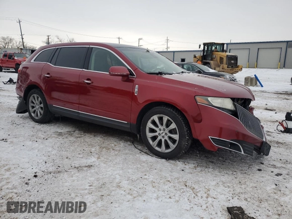 2013 Lincoln MKT with VIN 2LMHJ5FK1DBL51879, listed as a Copart auction lot 45167125 with 126,658 mi miles and Salvage Title. Bid and sale history available at DreamBid. Image 4.