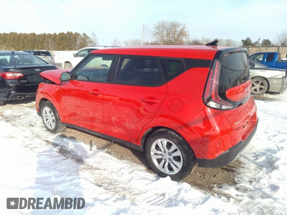 2023 Kia Soul LX with VIN KNDJ23AU1P7207354, listed as a IAAI auction lot 41394853 with 28,552 mi miles and . Bid and sale history available at DreamBid. Image 3.