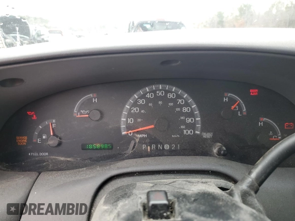 2003 Ford F-150 XL with VIN 1FTRX17W43NB33905, listed as a Copart auction lot 44441035 with 185,898 mi miles and Salvage Title. Bid and sale history available at carsss.com. Image 9.