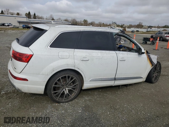 2017 Audi Q7 Premium Plus with VIN WA1LAAF75HD053439, listed as a Copart auction lot 49622825 with Not Provided miles and Non Repairable. Bid and sale history available at DreamBid. Image 3.