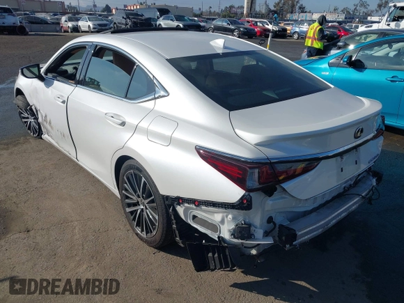 2023 Lexus ES with VIN 58ADA1C1XPU034091, listed as a IAAI auction lot 41490306 with 37,126 mi miles. Bid and sale history available at carsss.com. Image 3.