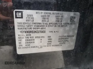 2017 Cadillac XT5 Luxury AWD with VIN 1GYKNDRS3HZ270430, listed as a Copart auction lot 44825965 with 132,871 mi miles and Salvage Title. Bid and sale history available at carsss.com. Image 13.