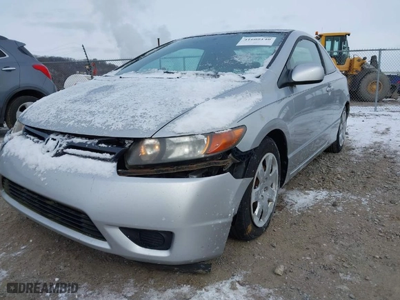 2007 Honda Civic Cpe LX with VIN 2HGFG12627H505932, listed as a IAAI auction lot 41609140 with 188,438 mi miles. Bid and sale history available at carsss.com. Image 6.