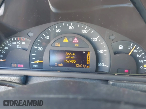 2001 Mercedes-Benz C 230/260/280/320 with VIN WDBRF61J41F085292, listed as a IAAI auction lot 41378218 with 162,485 mi miles and . Bid and sale history available at DreamBid. Image 7.