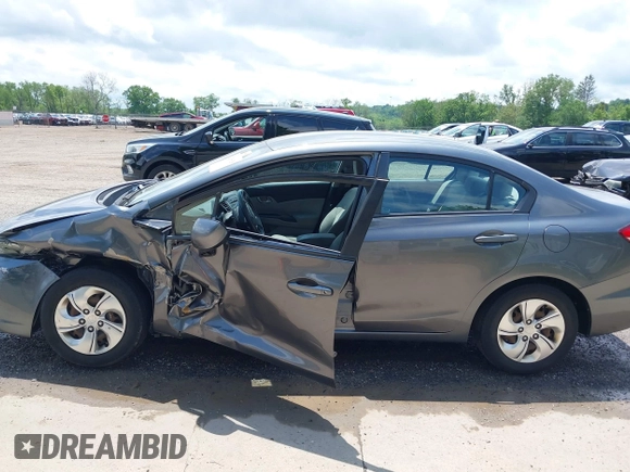 2013 Honda Civic LX with VIN 19XFB2F53DE041982, listed as a IAAI auction lot 42356828 with 127,350 mi miles and . Bid and sale history available at DreamBid. Image 14.