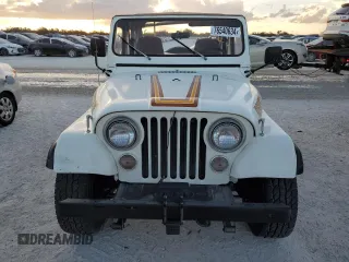 1985 Jeep CJ with VIN 1JCCE87E6FT150280, listed as a Copart auction lot 76540634 with 41,966 mi miles and Salvage Title. Bid and sale history available at carsss.com. Image 5.