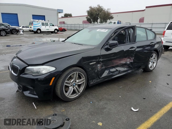 2013 BMW 5 Series 535i with VIN WBAFR7C50DC826588, listed as a Copart auction lot 43291135 with 108,163 mi miles and Salvage Title. Bid and sale history available at DreamBid. Image 1.