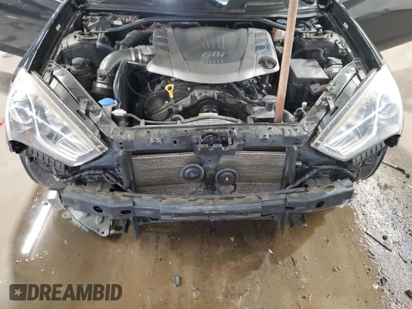 2013 Hyundai Genesis Coupe R-Spec with VIN KMHHU6KJ7DU079824, listed as a Copart auction lot 61663785 with 88,497 mi miles and Salvage title. Bid and sale history available at DreamBid. Image 11.