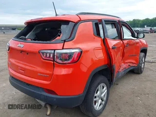 2017 Jeep Compass Sport z VIN 3C4NJDABXHT624087, wystawiony jako IAAI lot #42592951 z przebiegiem Nie podano mil oraz . Historia ofert i sprzedaży dostępna na DreamBid. Obrazek 4.