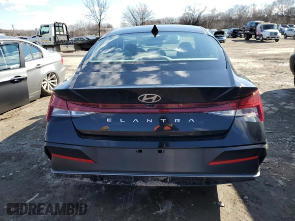 2025 Hyundai Elantra SEL Convenience with VIN KMHLS4DG6SU891344, listed as a Copart auction lot 44336305 with 2,777 mi miles and Salvage Title. Bid and sale history available at DreamBid. Image 6.
