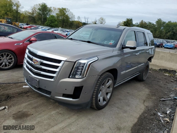 2017 Cadillac Escalade Premium Luxury with VIN 1GYS4CKJ6HR255175, listed as a Copart auction lot 71528754 with 107,626 mi miles and Salvage Title. Bid and sale history available at carsss.com. Image 1.
