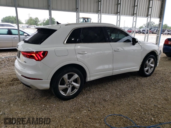 2021 Audi Q3 Premium with VIN WA1AUCF3XM1094216, listed as a Copart auction lot 58710615 with 86,743 mi miles and Salvage title. Bid and sale history available at DreamBid. Image 3.