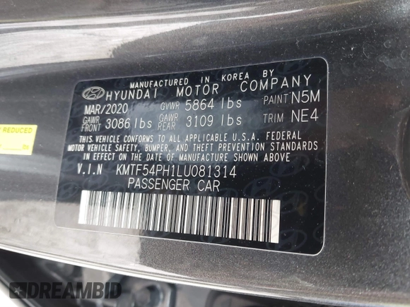 2020 Genesis G90 Ultimate z VIN KMTF54PH1LU081314, wystawiony jako IAAI lot #41642178 z przebiegiem 122 450 mil mil oraz . Historia ofert i sprzedaży dostępna na DreamBid. Obrazek 9.