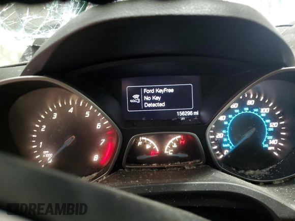2015 Ford Escape Titanium with VIN 1FMCU9J93FUC86300, listed as a Copart auction lot 60852895 with 156,296 mi miles and Salvage title. Bid and sale history available at DreamBid. Image 9.
