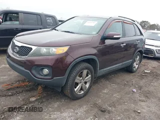 2012 Kia Sorento EX with VIN 5XYKU3A63CG219812, listed as a IAAI auction lot 41452705 with 247,584 mi miles. Bid and sale history available at carsss.com. Image 2.