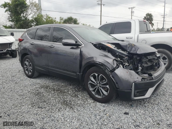 2022 Honda CR-V EX with VIN 7FARW1H59NE008624, listed as a Copart auction lot 47536055 with 44,052 mi miles and Salvage Title. Bid and sale history available at carsss.com. Image 4.
