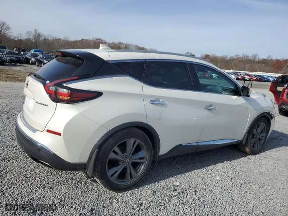 2019 Nissan Murano SL with VIN 5N1AZ2MJ2KN130033, listed as a Copart auction lot 83350424 with 108,054 mi miles and Salvage Title. Bid and sale history available at carsss.com. Image 3.