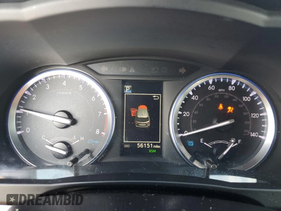 2019 Toyota Highlander SE with VIN 5TDJZRFH3KS983784, listed as a Copart auction lot 62874465 with 56,151 mi miles and Salvage title. Bid and sale history available at DreamBid. Image 9.