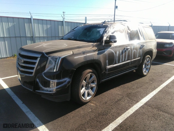 2016 Cadillac Escalade Premium Collection with VIN 1GYS4CKJXGR329051, listed as a IAAI auction lot 39978863 with 1 mi miles. Bid and sale history available at carsss.com. Image 2.