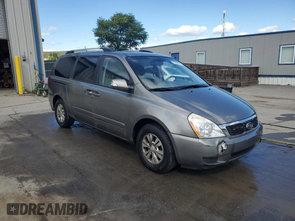 2012 Kia Sedona LX with VIN KNDMG4C7XC6429290, listed as a Copart auction lot 75205014 with 131,359 mi miles and Salvage Title. Bid and sale history available at carsss.com. Image 4.