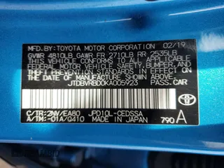 2019 Toyota Mirai with VIN JTDBVRBD0KA005923, listed as a Copart auction lot 50032775 with 60,729 mi miles and Salvage Title. Bid and sale history available at carsss.com. Image 14.
