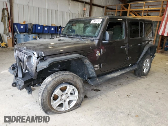 2020 Jeep Wrangler Unlimited Sport S с VIN 1C4HJXDN5LW269143, выставлен на аукционе Copart как лот 51481855 с пробегом Не указан миль и Списание • Salvage title. История ставок и продаж доступна на DreamBid. Изображение 1.