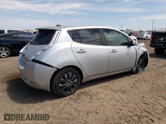 2016 Nissan LEAF S with VIN 1N4AZ0CP6GC311160, listed as a Copart auction lot 63254853 with 59,855 mi miles. Bid and sale history available at carsss.com. Image 3.