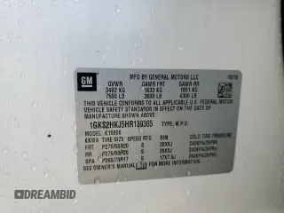 2017 GMC Yukon XL Denali with VIN 1GKS2HKJ5HR139365, listed as a Copart auction lot 52140725 with 135,079 mi miles and Salvage Title. Bid and sale history available at carsss.com. Image 14.